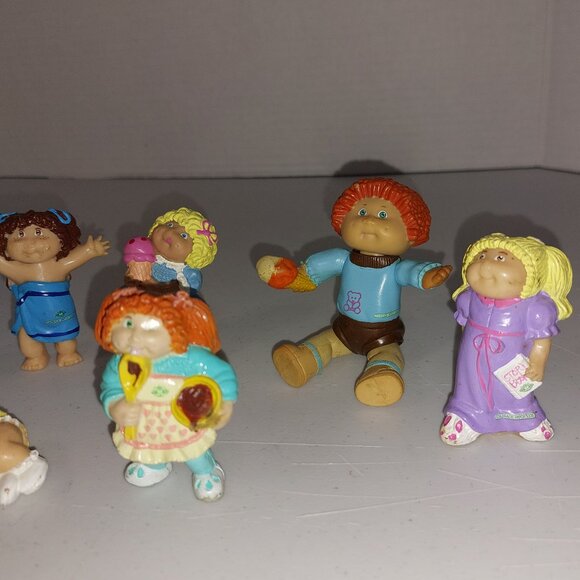 Vtg 1980's Cabbage Patch Kids Mini PVC Figures - Lot of 7 - Picture 3 of 3